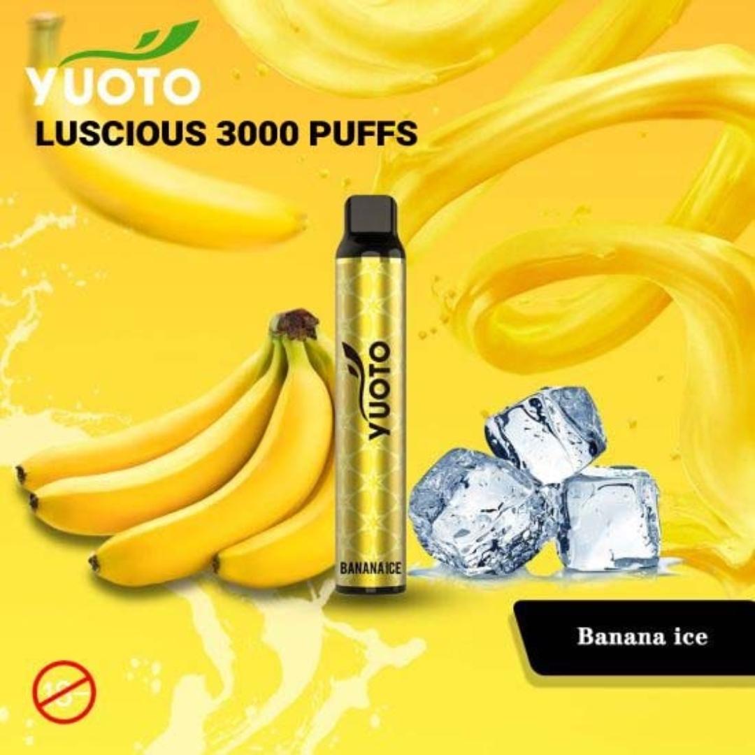 Yuoto 3000 puffs disposable Banana ice