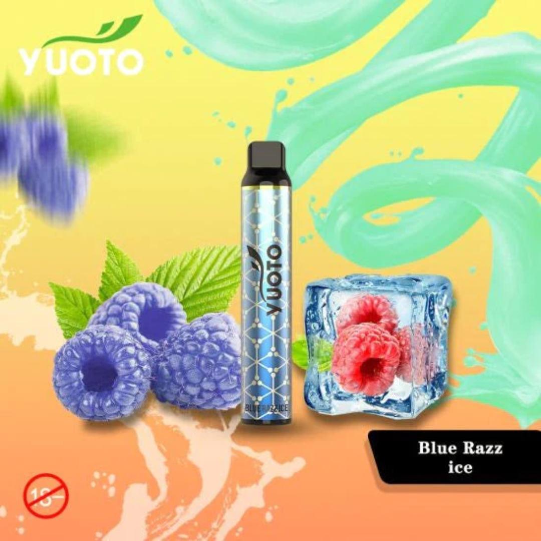 Yuoto 3000 puffs disposable Blue Razz ice