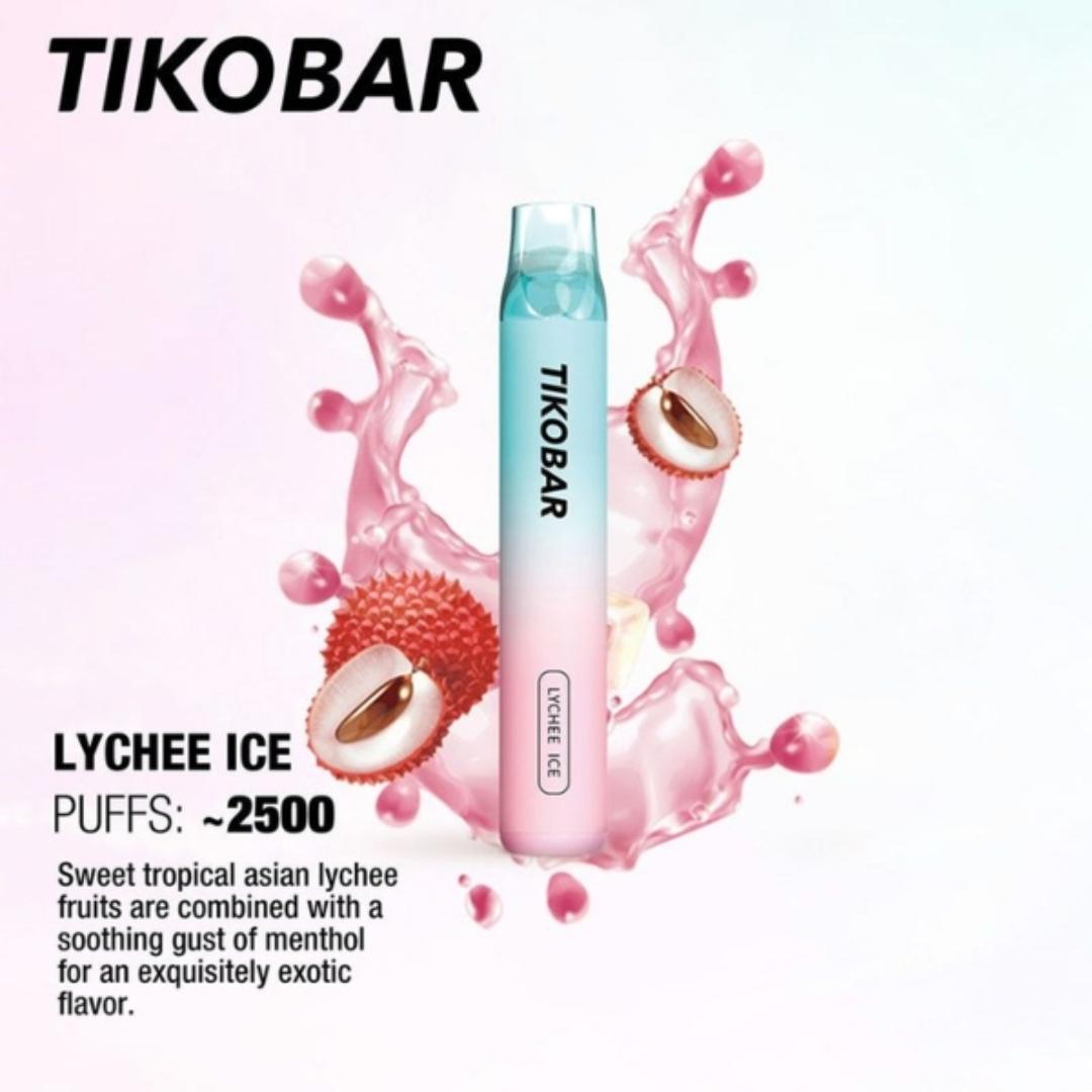 Tikobar disposable 2500 puffs - Lychee Ice